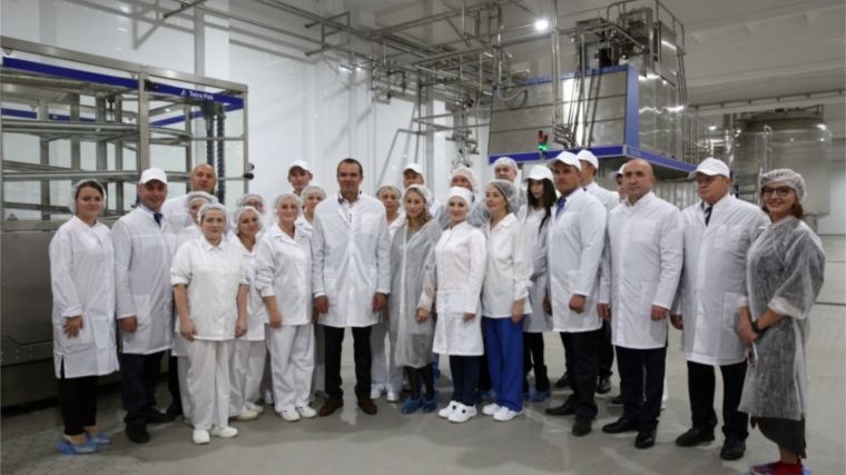 Состоялся запуск производства после реконструкции на ООО «Чебоксарский городской молочный завод»